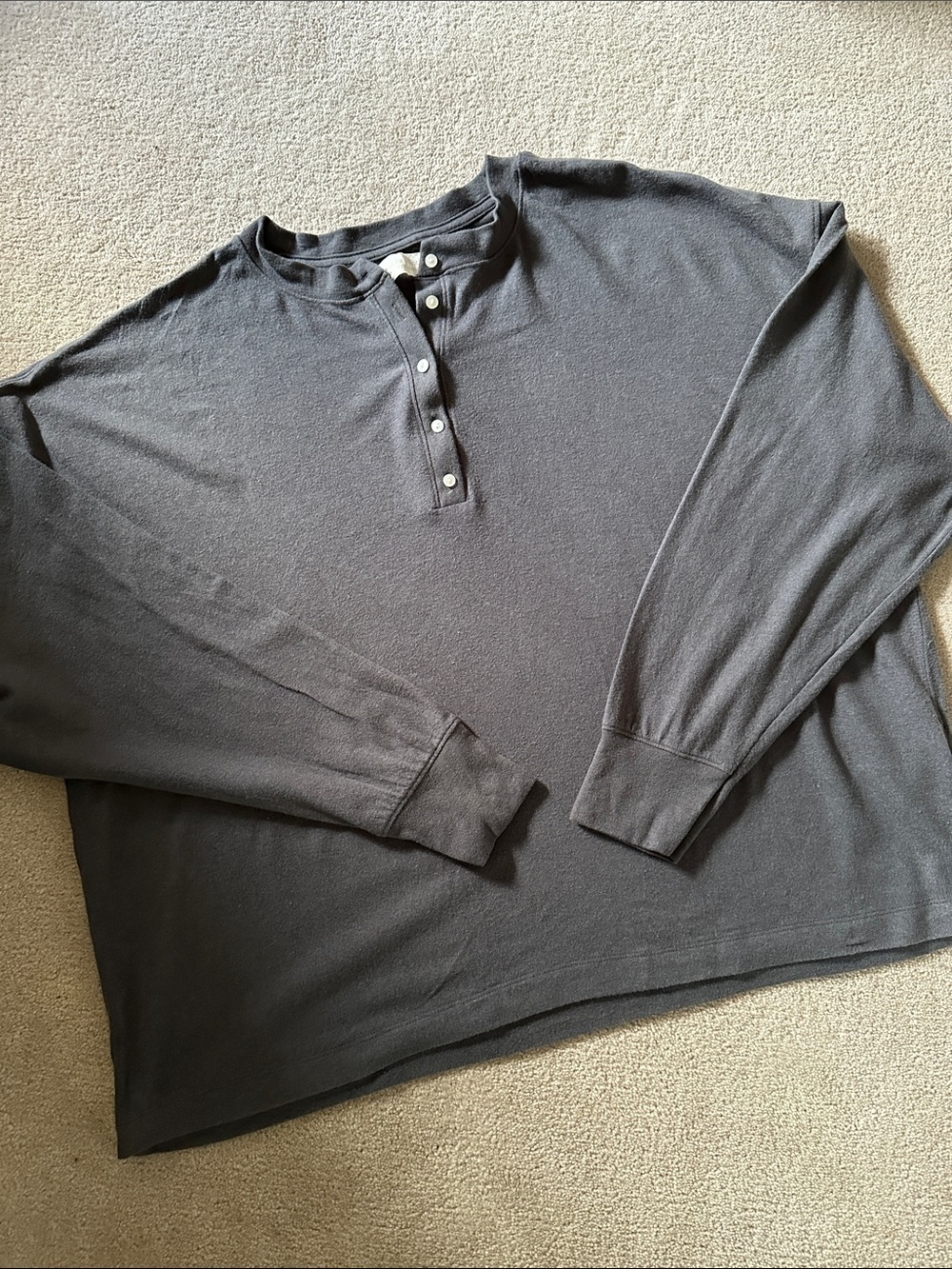Abercrombie & Fitch Long-Sleeve Henley Shirt!